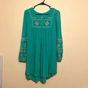 Western embroidered dress